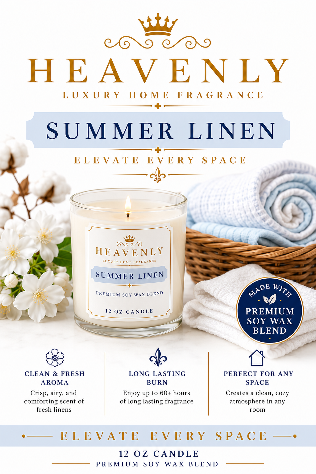 Clean Linen Candle