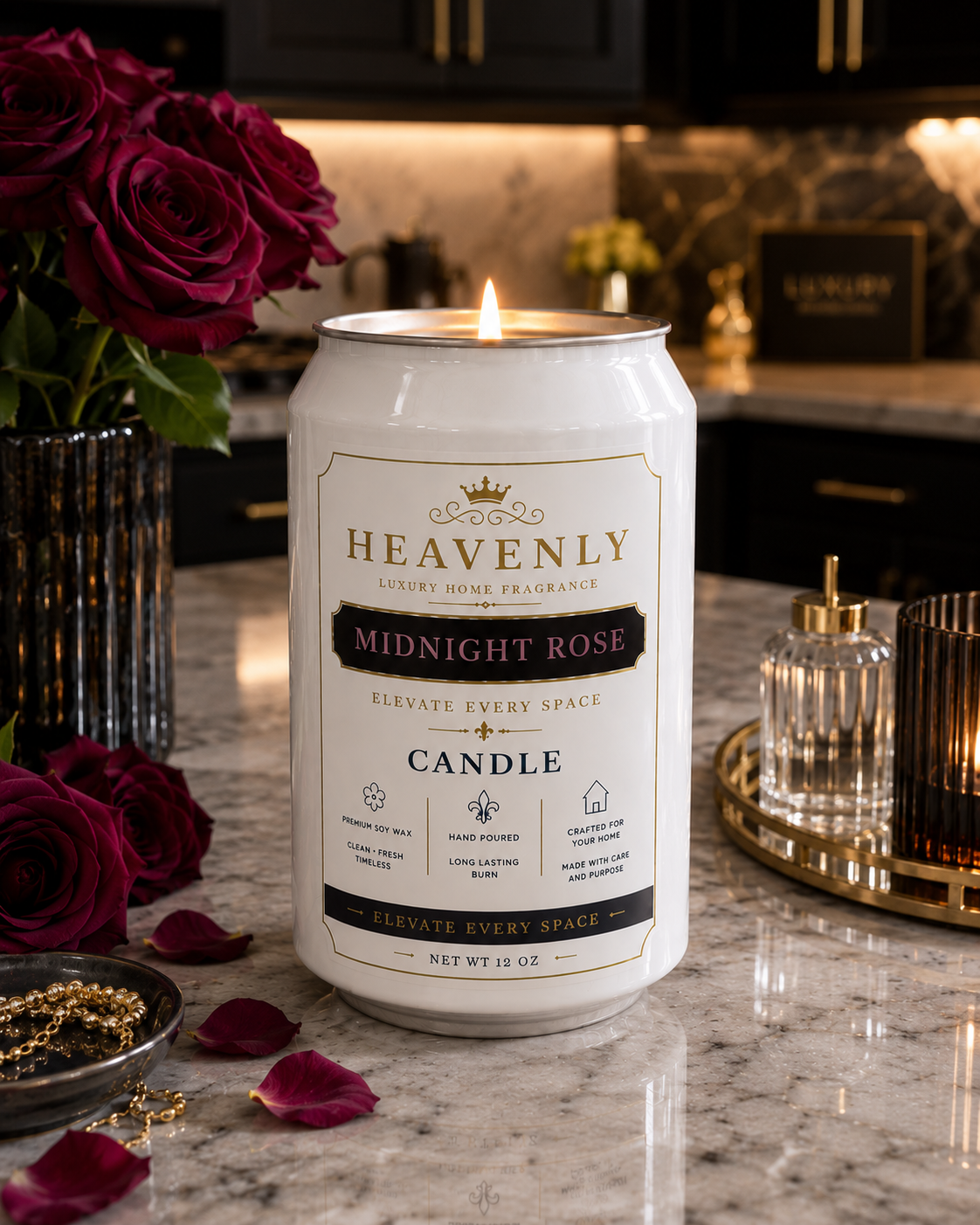 Midnight Rose Candle